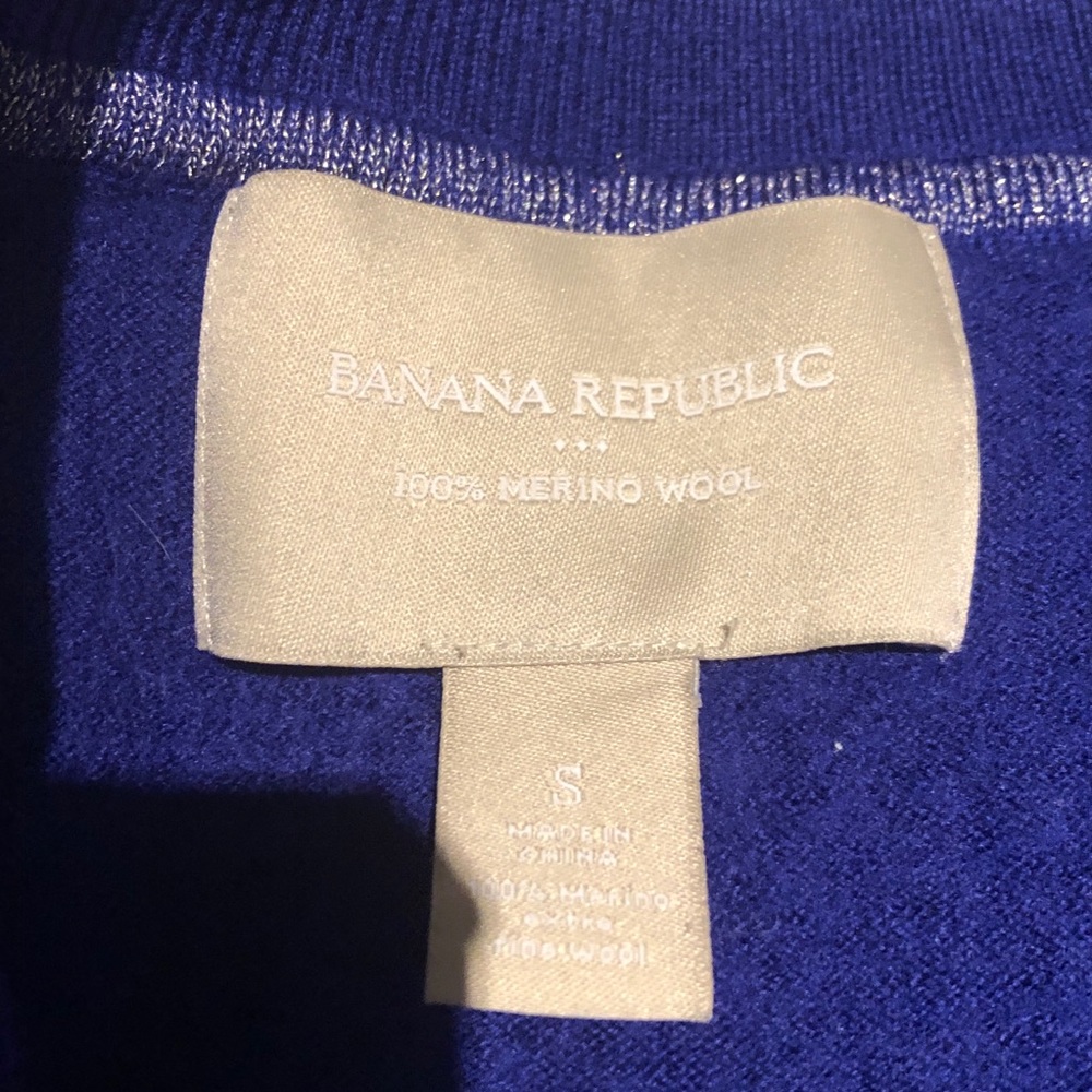 Banana Republic Royal Blue Button-Up Cardigan - Picture 5 of 7
